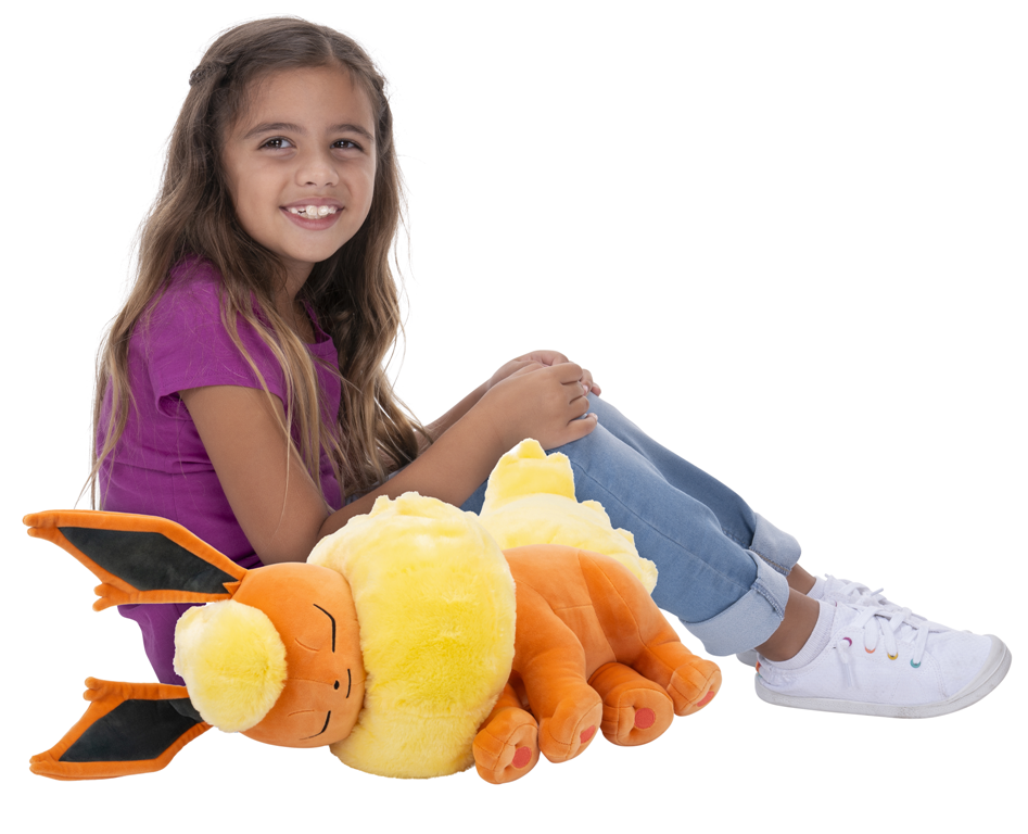 Peluche Flareon Couchée Peluche Flareon Couchée
