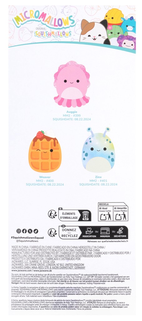 Coffret 3 Peluches Micromallows Coffret 3 Peluches Micromallows