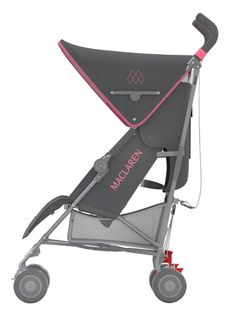 Maclaren Poussette quest charcoal primrose Livraison Gratuite 24 48h
