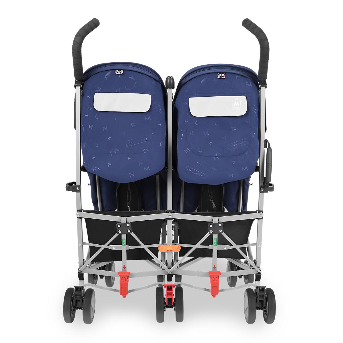 Poussette Double Twin Triumph Medieval Blue Silver