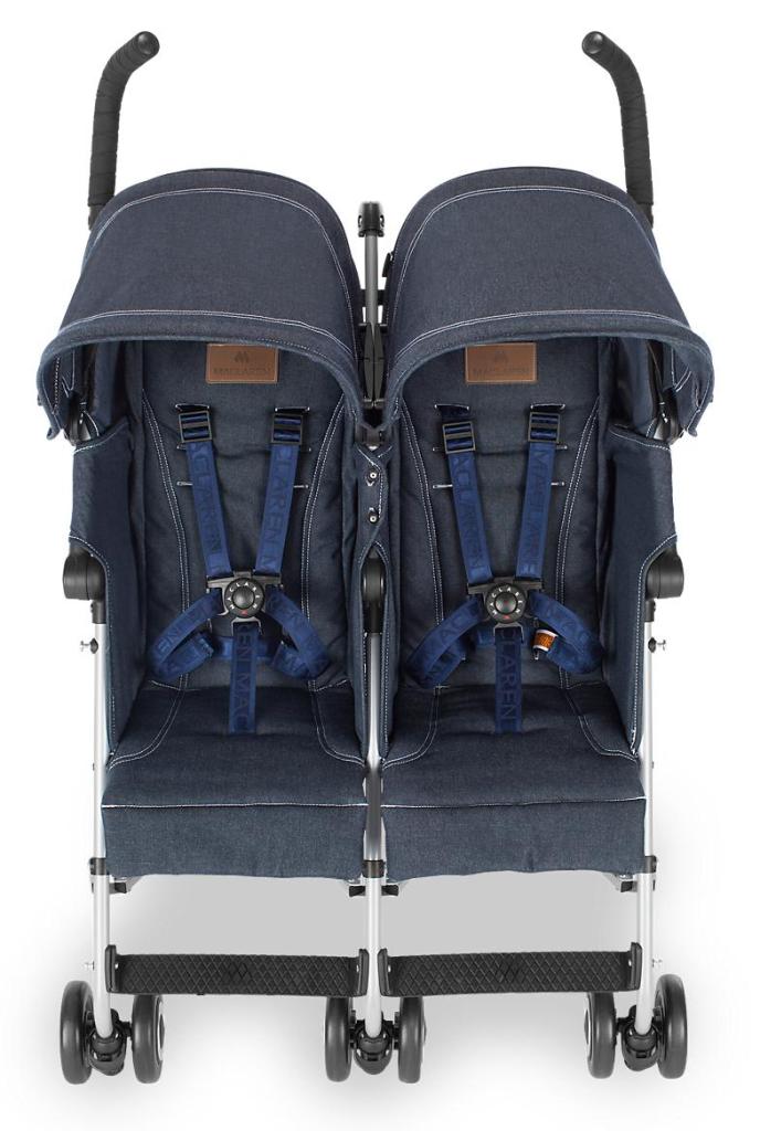 Maclaren Poussette double twin triumph denim Livraison Gratuite 24 48h
