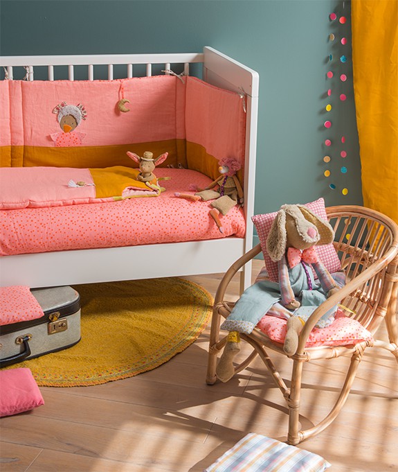 Moulin Roty Tour De Lit Rose Les Tartempois Livraison Gratuite 24 48h