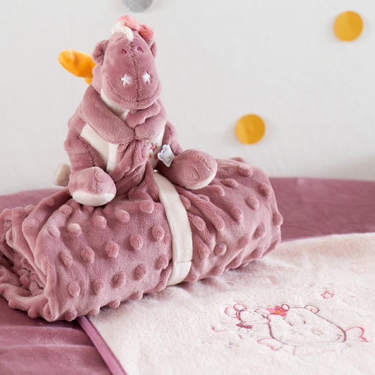 Noukies - Couverture et doudou dragon victoria, Livraison Gratuite 24/48h