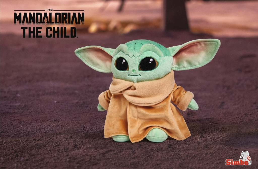 Peluche Mandalorian Grogu bébé Yoda - 25 cm