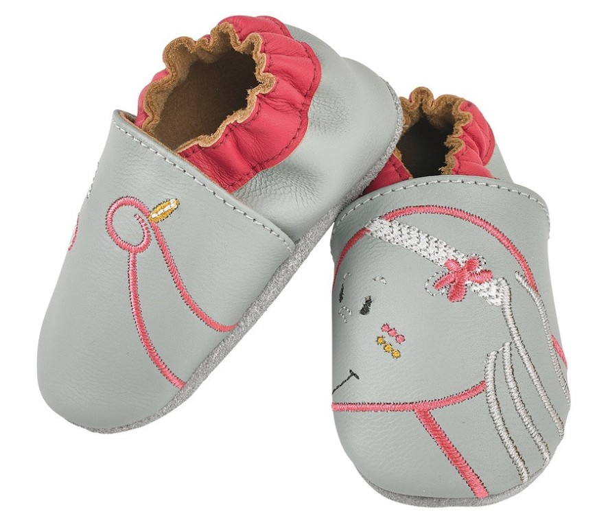 chaussons cuir noukies