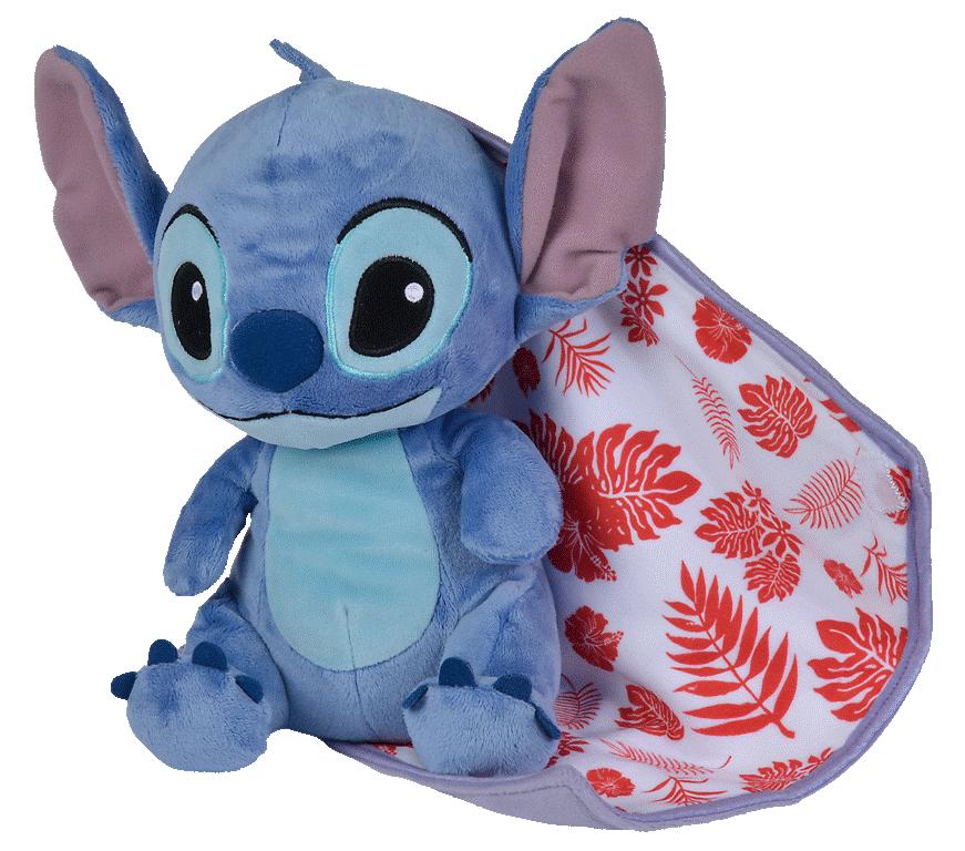 Peluche Angel Lilo & Stitch et sa couverture doudou - Disney