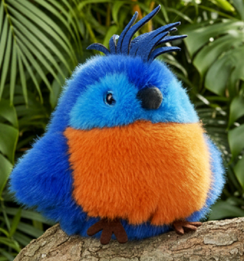 Peluche Oiseau Perroquet Bleu Royal Cui-Cui Paradis Peluche Oiseau Perroquet Bleu Royal Cui-Cui Paradis