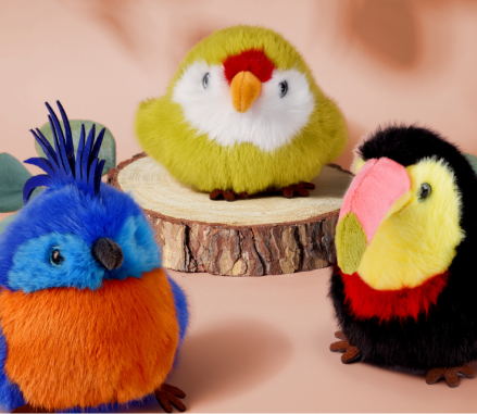 Peluche Oiseau Perruche Cui-Cui Paradis Peluche Oiseau Perruche Cui-Cui Paradis