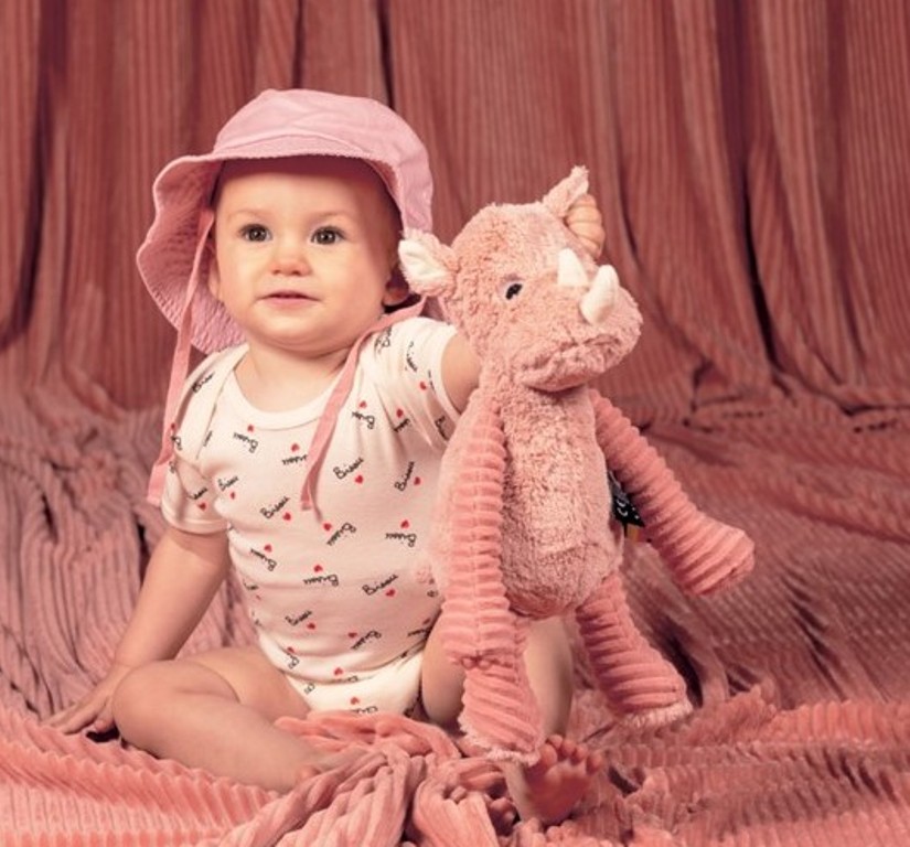 Peluche Rhinocéros Grobisou Les Ptipotos