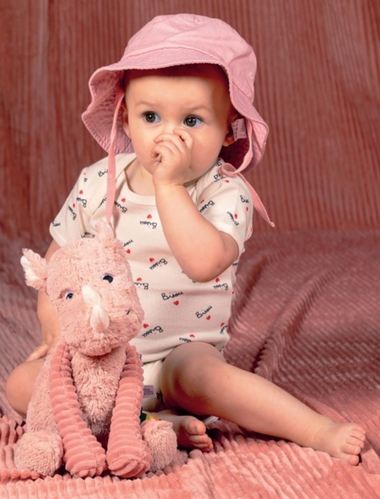 Peluche Rhinocéros Grobisou Les Ptipotos