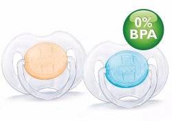 Philips Avent 2 Sucettes Transparente 0-3 Mois Sans BPA