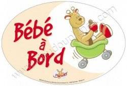 Bengy Autocollant Bébé à Bord Girafe