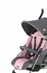 poussette maclaren rose et grise
