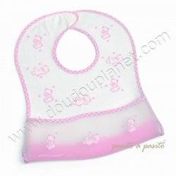 Pasito A Pasito Bavoir Plastique Rose