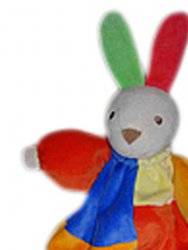 Bestever Doudou Lapin Patchwork Bestever Doudou Lapin Patchwork