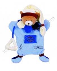 Doudou et Compagnie Marionnette Ours avec Triangle Doudou et Compagnie Marionnette Ours avec Triangle
