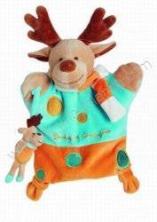 Doudou et Compagnie Marionnette Renne Avec Bébé Doudou et Compagnie Marionnette Renne Avec Bébé