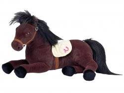 Jemini Peluche Cheval Belle Couché Grand Galop - 50 cm