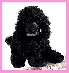 peluche chien noir