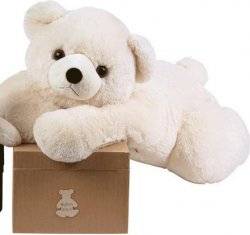 Histoire d Ours Peluche Géante Ours Polaire -120 cm Histoire d Ours Peluche Géante Ours Polaire -120 cm