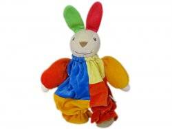 Bestever Peluche Lapin Patchwork - 28 cm