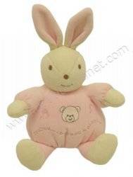 Nounours Peluche Musicale Lapin Boule Rose Nounours Peluche Musicale Lapin Boule Rose