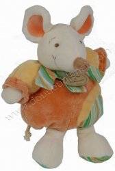 Doudou et Compagnie Peluche Pantin Boule Souris Zazie