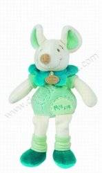 Doudou et Compagnie Peluche Pantin Souris