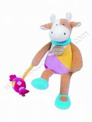 Doudou et Compagnie Peluche Vache Cerise