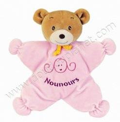 Nounours Peluchette Ours Rose