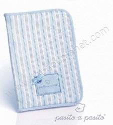 Pasito A Pasito Protège Carnet de Santé Bleu
