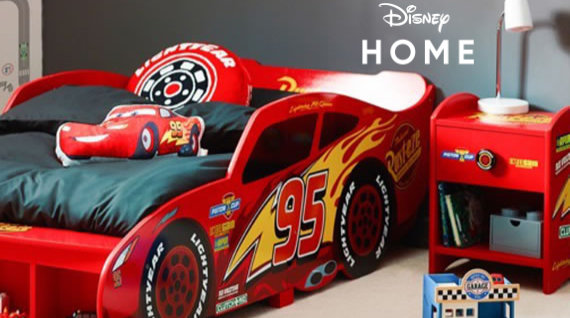 Disney home collection exclusive mobilier lit chambre chevet rangement décoration étagère