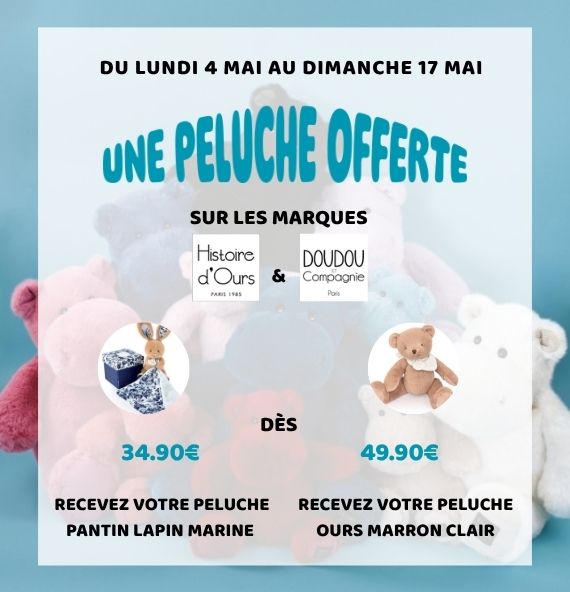 opéraiton promotion cadeau doudou et compganie histoire d ours